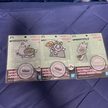 UNDERTALE 스탠드 포함 아크릴 키링 3종 세트