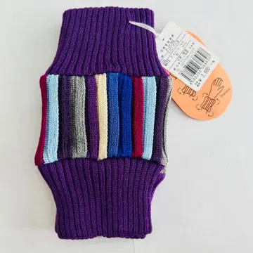 마츠이 니트기켄 울 혼방 리브 장갑 3way 보라색 새상품