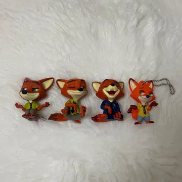 주토피아 피규어 4체 세트 닉 가챠가챠