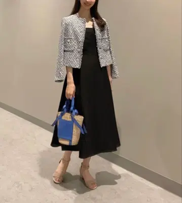 ANAYI 라이트 그로그랭 베어 원피스