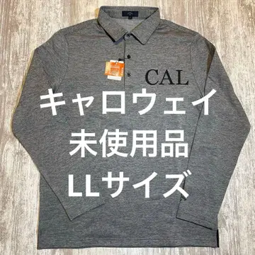 캘러웨이 골프웨어 속기모 긴팔 피케 셔츠 LL 사이즈 그레이