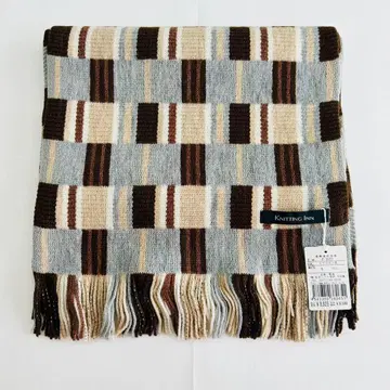 KNITTING INN 니팅인 마츠이 니트기켄 머플러 울 브라운