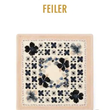 새상품 FEILER 에어리 정원 코튼 손수건 약 25cm