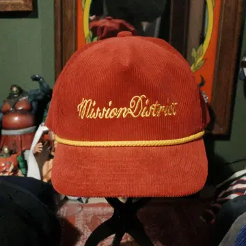 미션 디스트릭트 코듀로이 캡 레드