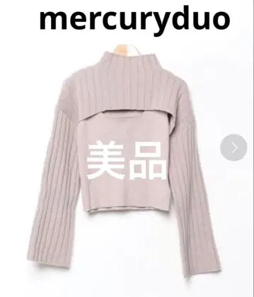 MERCURYDUO 크롭 니트 세트 니트+슬리브리스 2종 세트