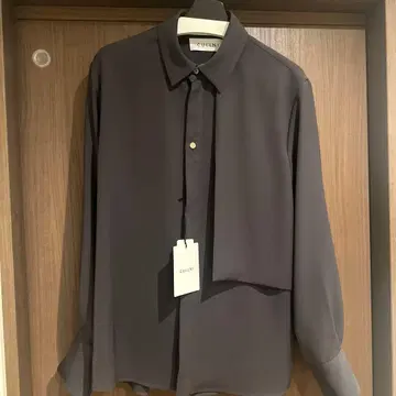 CULLNI 25SS 레이어드 셔츠 차콜 사이즈 2 정가 33,000엔