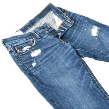 아바크롬비&피치 스키니 데님 데미지 가공 28 허리 약 78cm