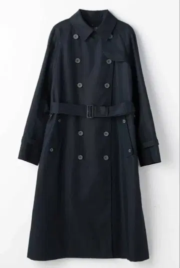 미사용 새상품 아쿠아 스큐텀 다크 네이비 트렌치코트