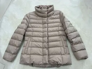 베이지 퀼팅 다운 자켓 빅토리아 다운 코트