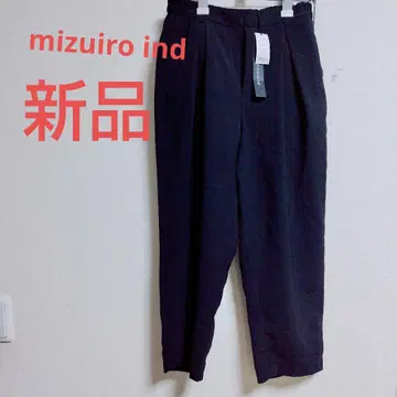 새상품 미즈이로 인드 테이퍼드 팬츠 mizuiro ind 블랙 팬츠