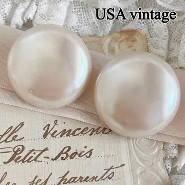 미국 빈티지 펄 디자인 빅 사이즈 귀찌