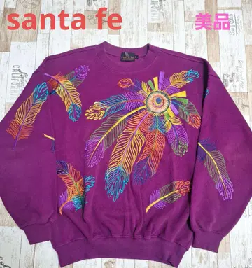 [ 새상품급 ] 산타페 맨투맨 트레이닝복 XL 퍼플 자수 깃털