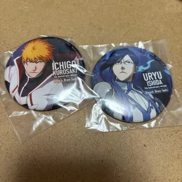 BLEACH 브레솔 페스티벌 쿠로사키 이치고 이시다 우류 2점 캔뱃지
