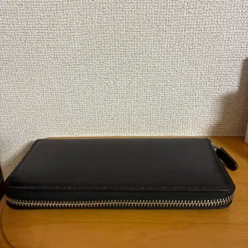 (새상품급) 코도반 블랙 가죽 장지갑 전주 지퍼