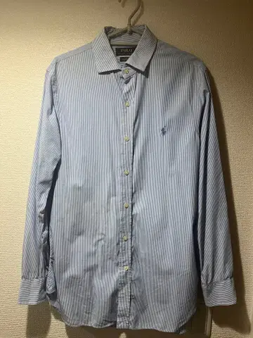 POLO 파랑 스트라이프 와이셔츠