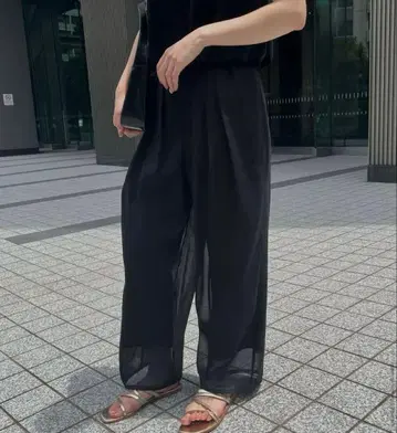 mallowblue 니논 시어 팬츠