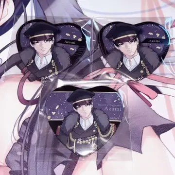 내세에는 남남이 좋겠어 스오우 아자미 형 캔뱃지 세트