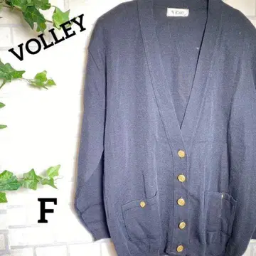 [ VOLLEY ] 볼레 가디건 F 울 골드 버튼 두툼 여성용