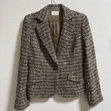 Harrods 해롯 트위드 자켓 울 x 실크 혼방 고급 포멀