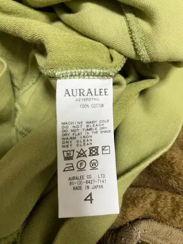 AURALEE 그린 맨투맨 사이즈 4