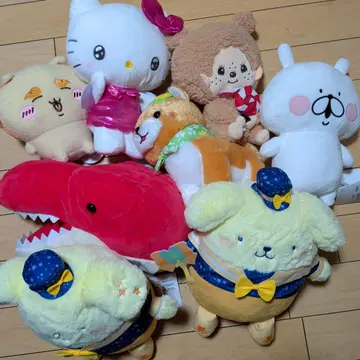 헬로키티와 시바견 봉제 인형 세트