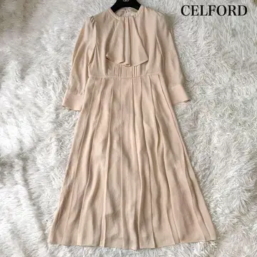 CELFORD 보타이 플리츠 원피스 롱 34사이즈 정가 2.5만
