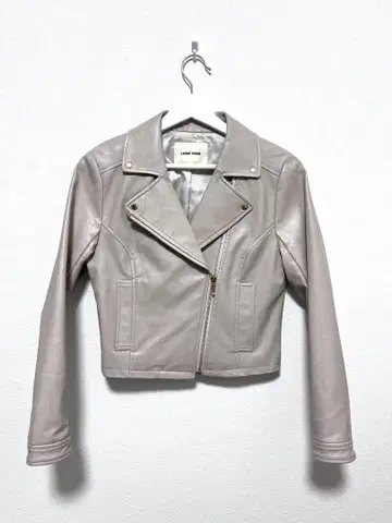 LAISSE PASSE 라이더 자켓 라이트 베이지