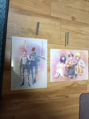 진격의 거인 제일복권 아크릴 보드 2점