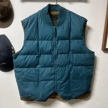 Eddie Bauer XL 다운 베스트 깃털 블랙 택