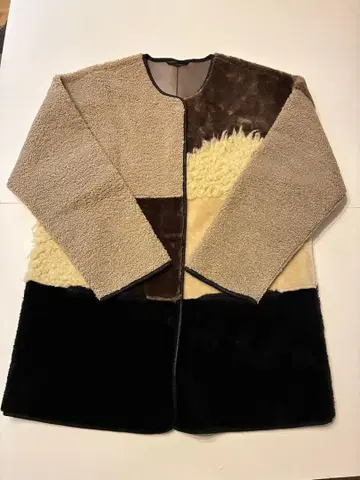 ROSE BUD 패치워크 보아 자켓