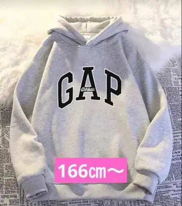 새상품 GAP 후드티 그레이 후드 부착 맨투맨 166 ~ 여성용