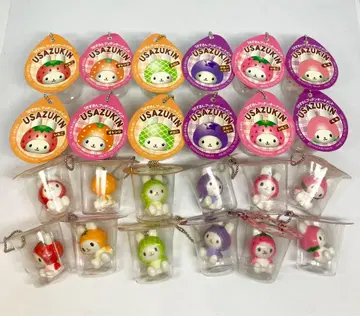헤이세이 레트로 우사즈킨 캡슐 키링 오너먼트 토끼 6종류
