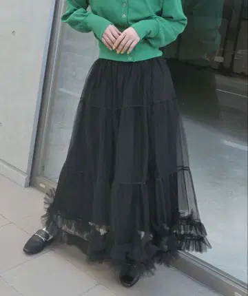 [ 택 포함 새상품 ] CORNERS 튤 캉캉 스커트