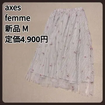 엑시즈팜 스트라이프 샤샤 스커트 M 새상품