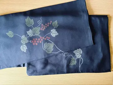 다크 네이비 호몬기 포도 무늬