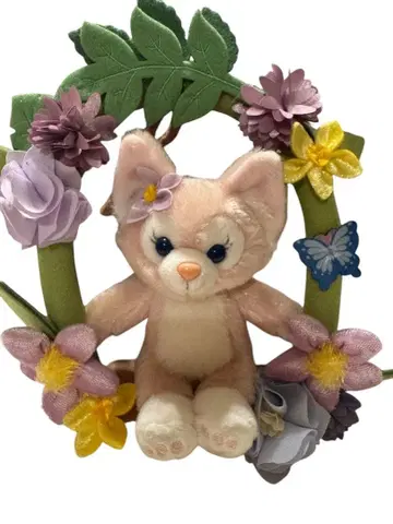 일본 미발매 홍콩 디즈니랜드 리나벨 봉제 인형 데코레이션 리스