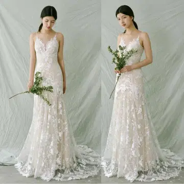 웨딩 드레스 슬렌더 레이스