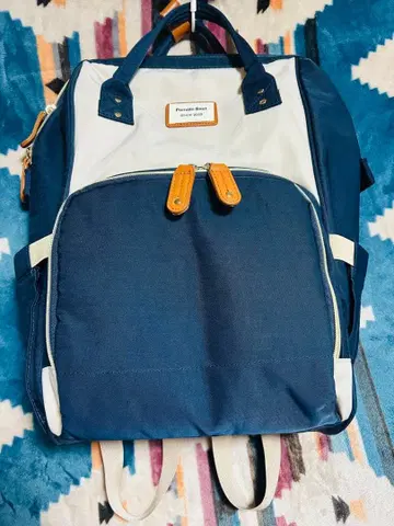 [ 미사용 새상품 ] Pomelo Best 백팩 네이비/화이트