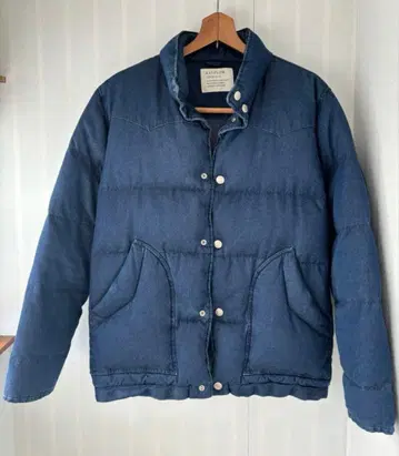 BAYFLOW 데님 다운 자켓