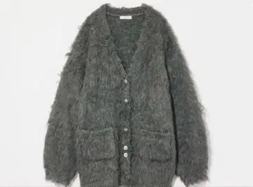 eaphi SHAGGY KNIT CARDIGAN