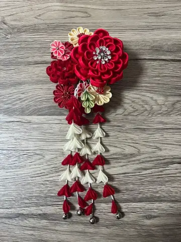 꽃 장식 헤어콤 성인식 졸업식