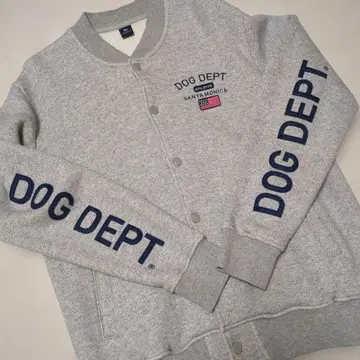 DOG DEPT. 그레이 바시티 자켓