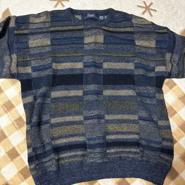 해거 컬렉션 체크 무늬 스웨터 M