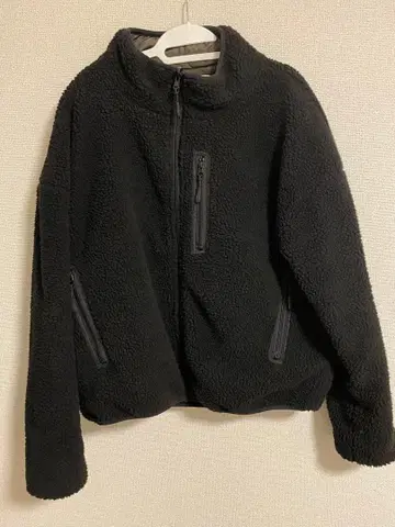 블랙 플리스 자켓