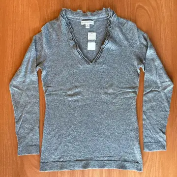 바나나 리퍼블릭 V넥 긴팔 스웨터 그레이 M 사이즈