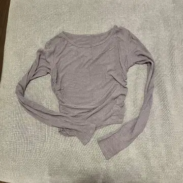 alo 퍼플 리브 긴팔 상의 요가 룰루레몬