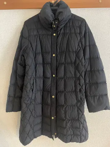 블랙 퀼팅 롱 기장 DAUNEN 다운 자켓