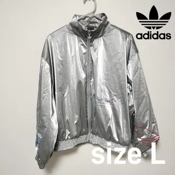 adidas 아디다스 트랙 자켓 실버 메탈릭 트리콜로르