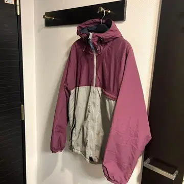 LL Bean 충전솜 나일론 자켓 퍼플/그레이