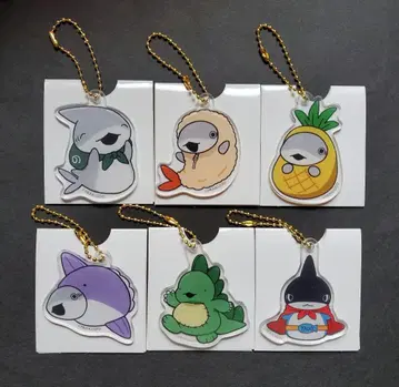 외출 아기상어 아크릴 키링 6종 묶음 판매